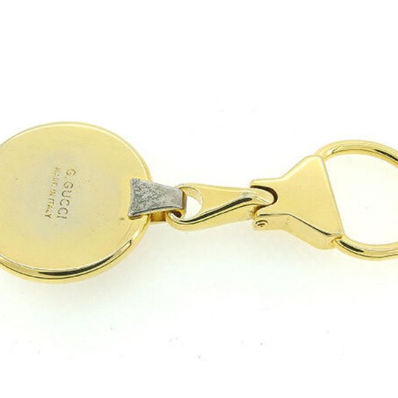 Gucci key ring Key holder Interlocking Gold Silver Woman Authentic Used Y5421 - Picture 3 of 5